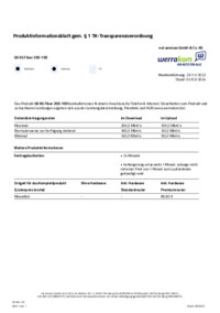 Produktinformationsblatt GK KG Fiber 200